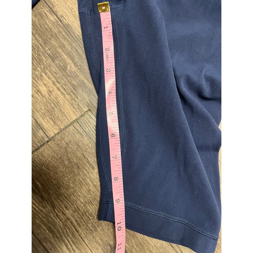 Lululemon Align Super High Rise 10” Biker Shorts Navy Blue Sz 6 Nulu Gym Active - Picture 7 of 7